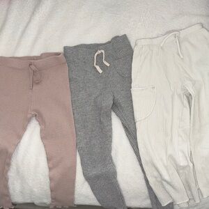 Zara Kids Bottoms in Pink, Gray, and White